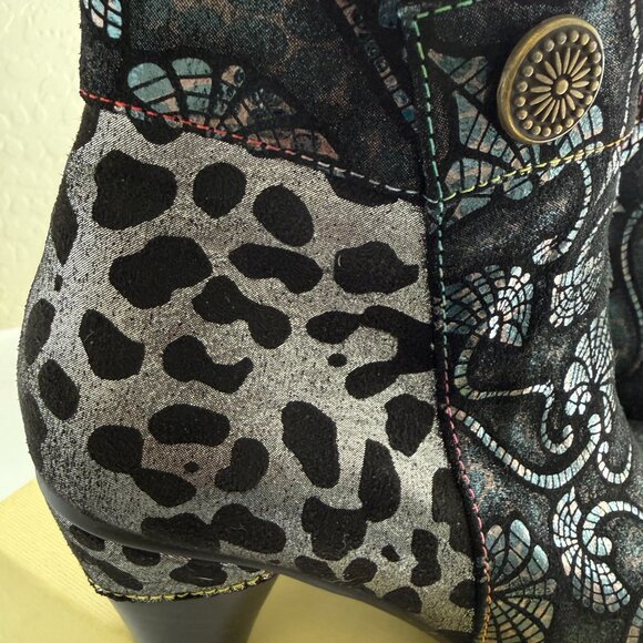 Women's L"ARTISTE Ankle Boots Size 37 (US 6.5) stunning - Picture 10 of 13